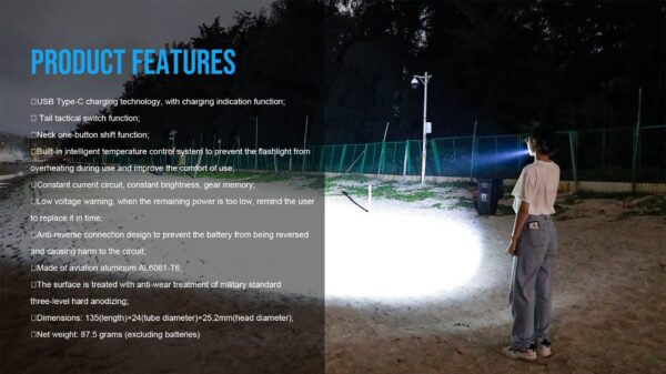 Trustfire T10r 1800lm Tact Flashlight