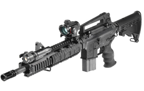 UTG PRO AR 15 Extended Car Length Drop-in Quad Rail