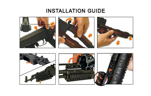 UTG PRO Universal AK47 Quad Rail Handguard