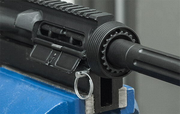 UTG Standard AR 15 Steel Barrel Nut, Black Phosphate Finish