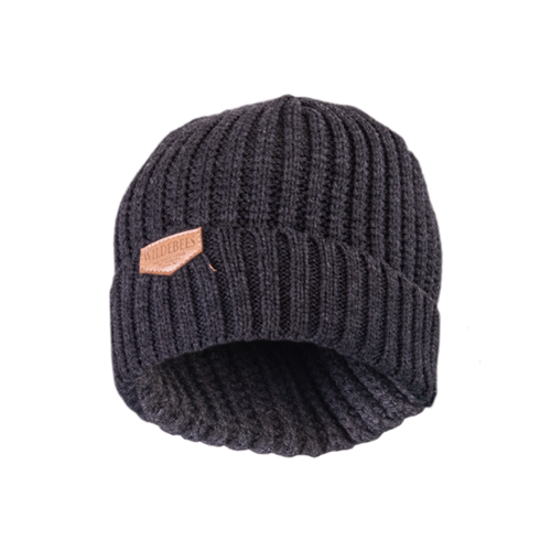 Wildebees Rib Knitted Cuffed Beanie Black