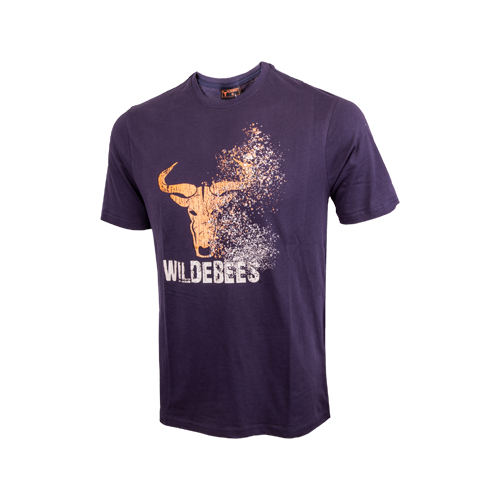 Wildebees Splatter Mens T Shirt Navy
