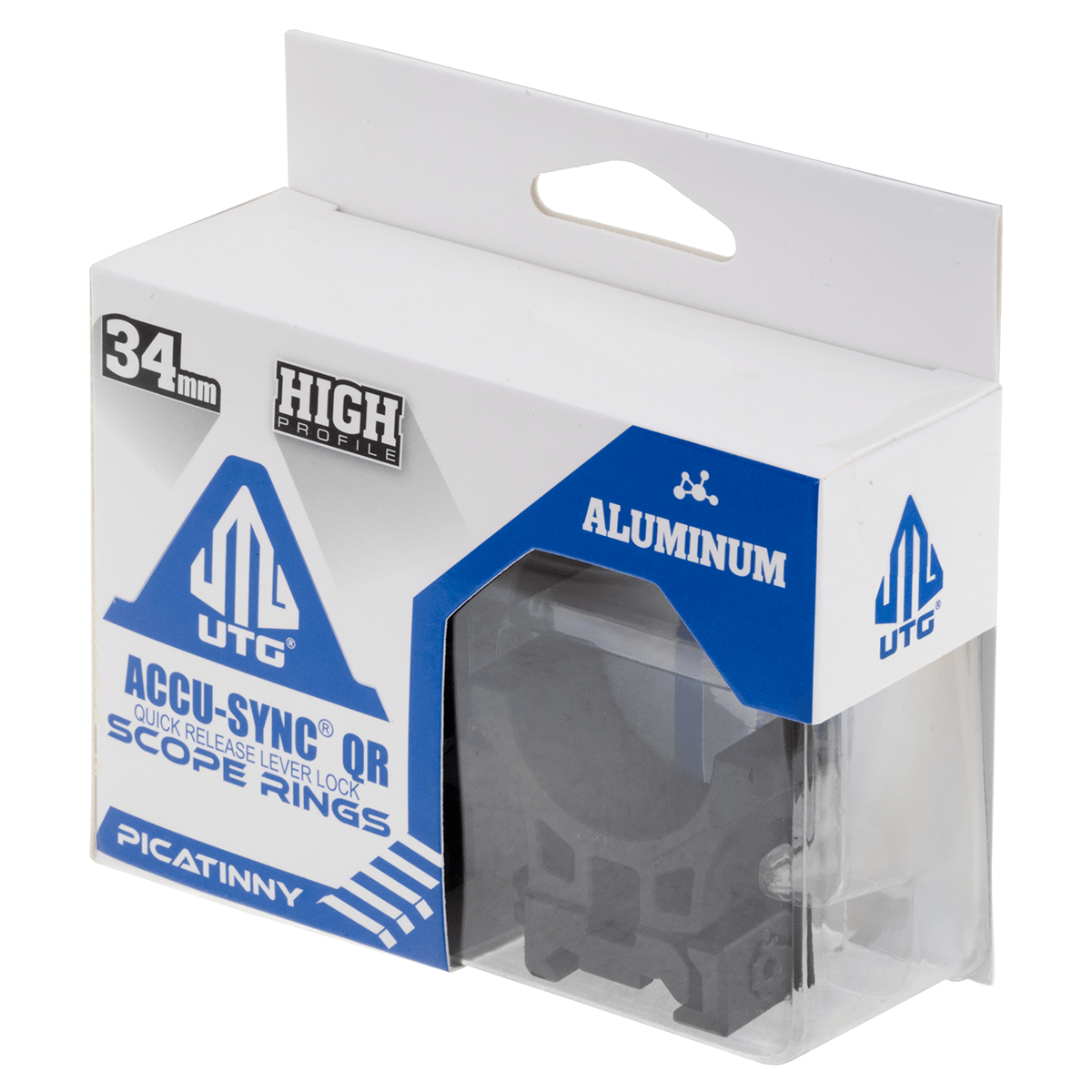 Utg Accu-Sync Qr 34mm High pro Scope Ring Picatinny
