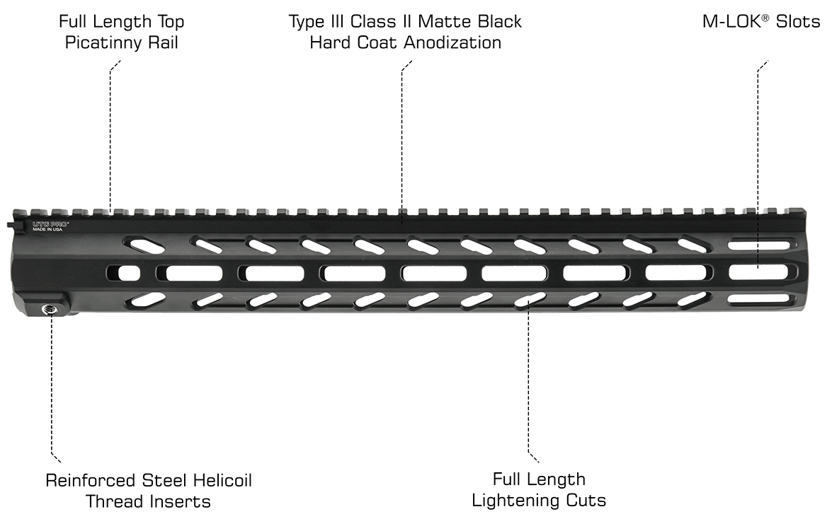 Utg Arwen 15 M-Lok F/Float Handguard