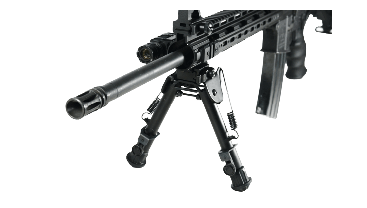 UTG® Tactical OP Bipod, Quick Detach, 5.9"-7.3" Center Height