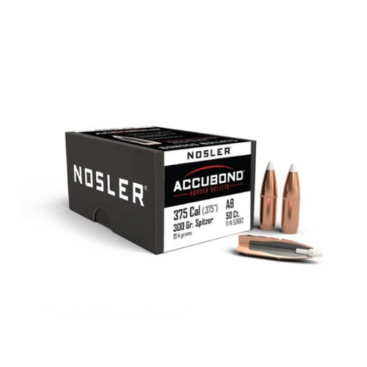Nosler 375 Cal 300gr Accub Sp (50)