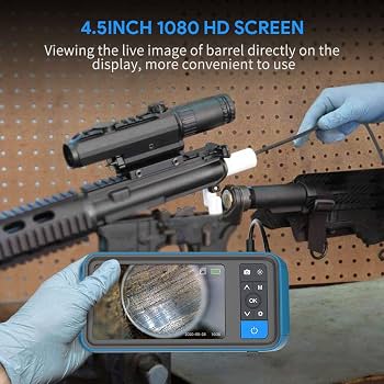 Teslong NTG450 36-inch Flexible Rifle Borescope with 4.5-inch HD Screen