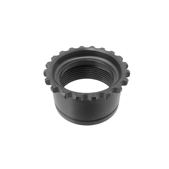 UTG Standard AR 15 Steel Barrel Nut, Black Phosphate Finish