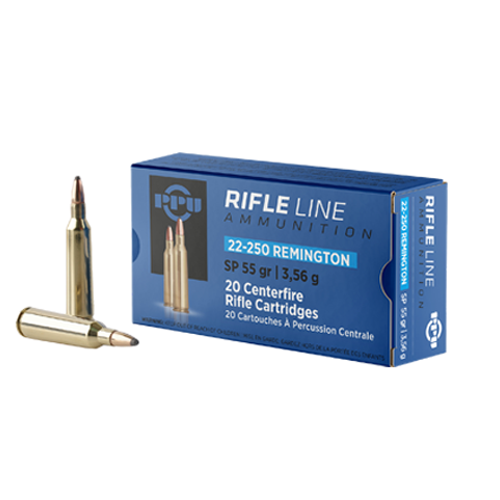 Ppu 22-250 Rem Sp 55gr Ammo (20)