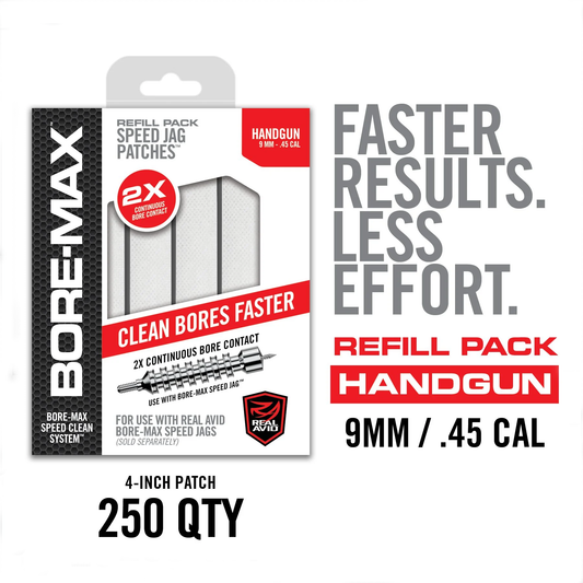 Revo Bore-Max Speed Patches Pack 4" S Refill Pack 9mm .45