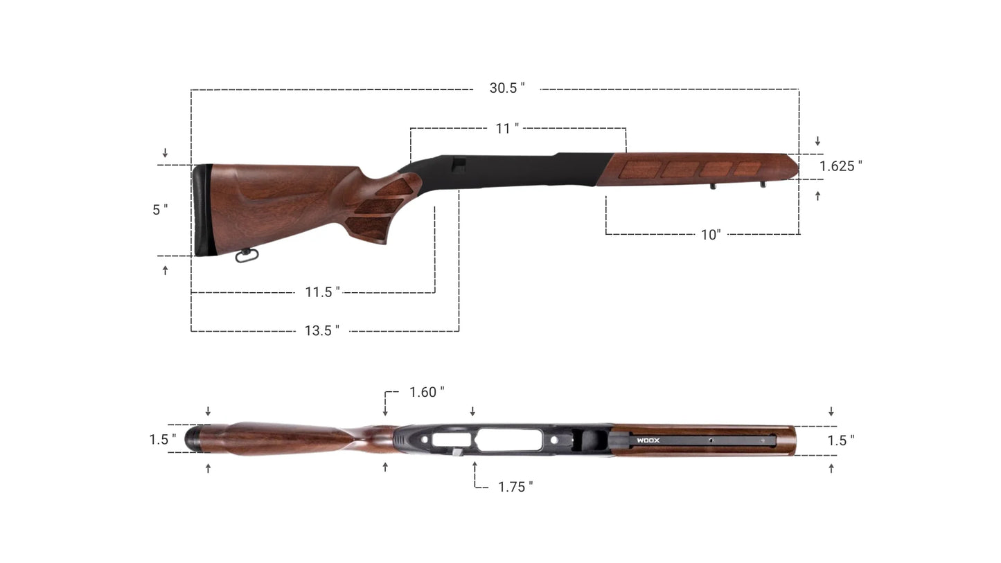 Woox Wild Man Rem700 BDL LA Walnut