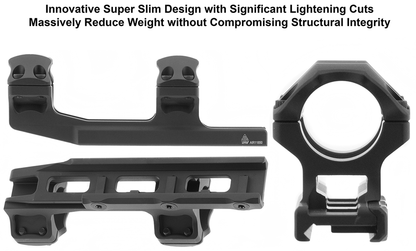 Utg Accu-Sync 1" M Pro 50mm Pic Ring Red