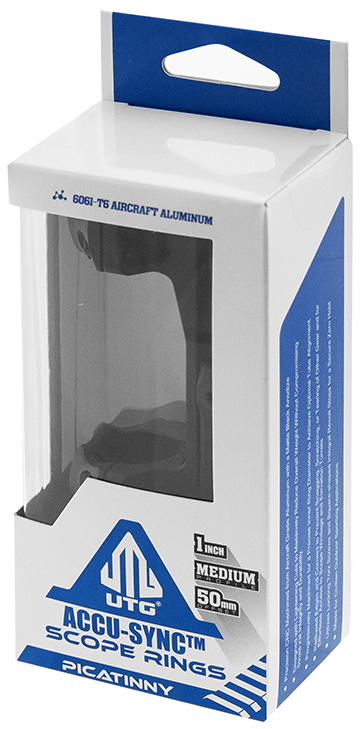 Utg Accu-Sync 1" M Pro 50mm Pic Ring Red