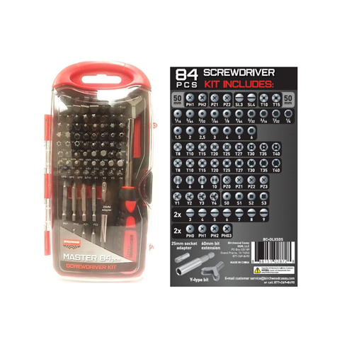 Birchwood Master Screw Driver Set 84pcs