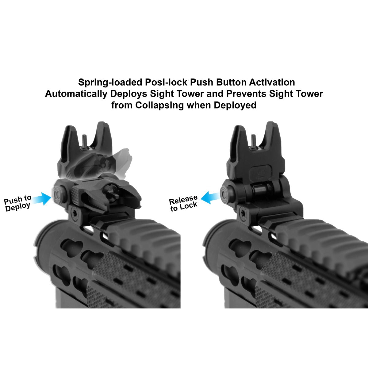 Utg Sport Accu-Sync Ar15 Flip Up Front Sight