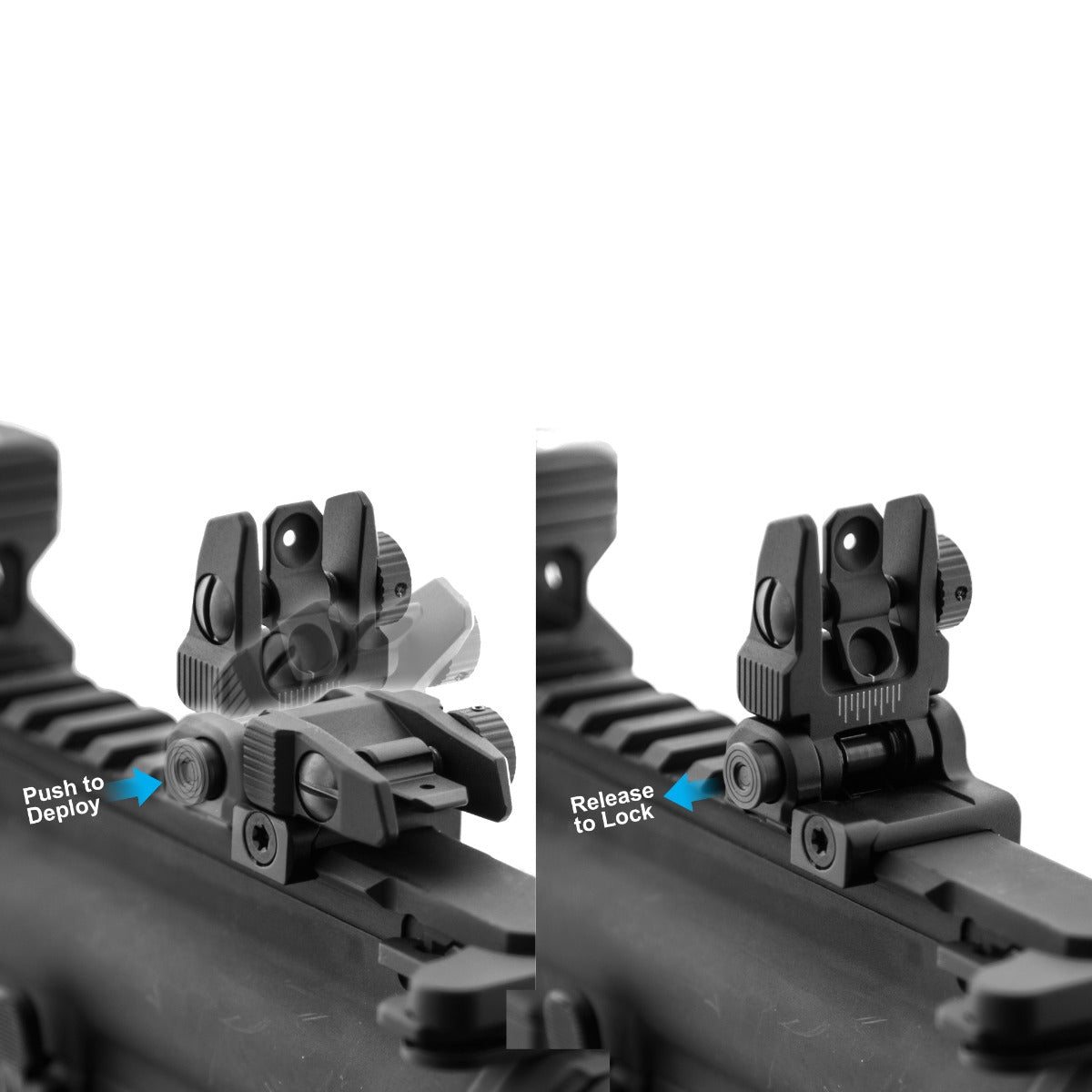 Utg Sport Accu-Sync Ar15 Flip Up Rear Sight