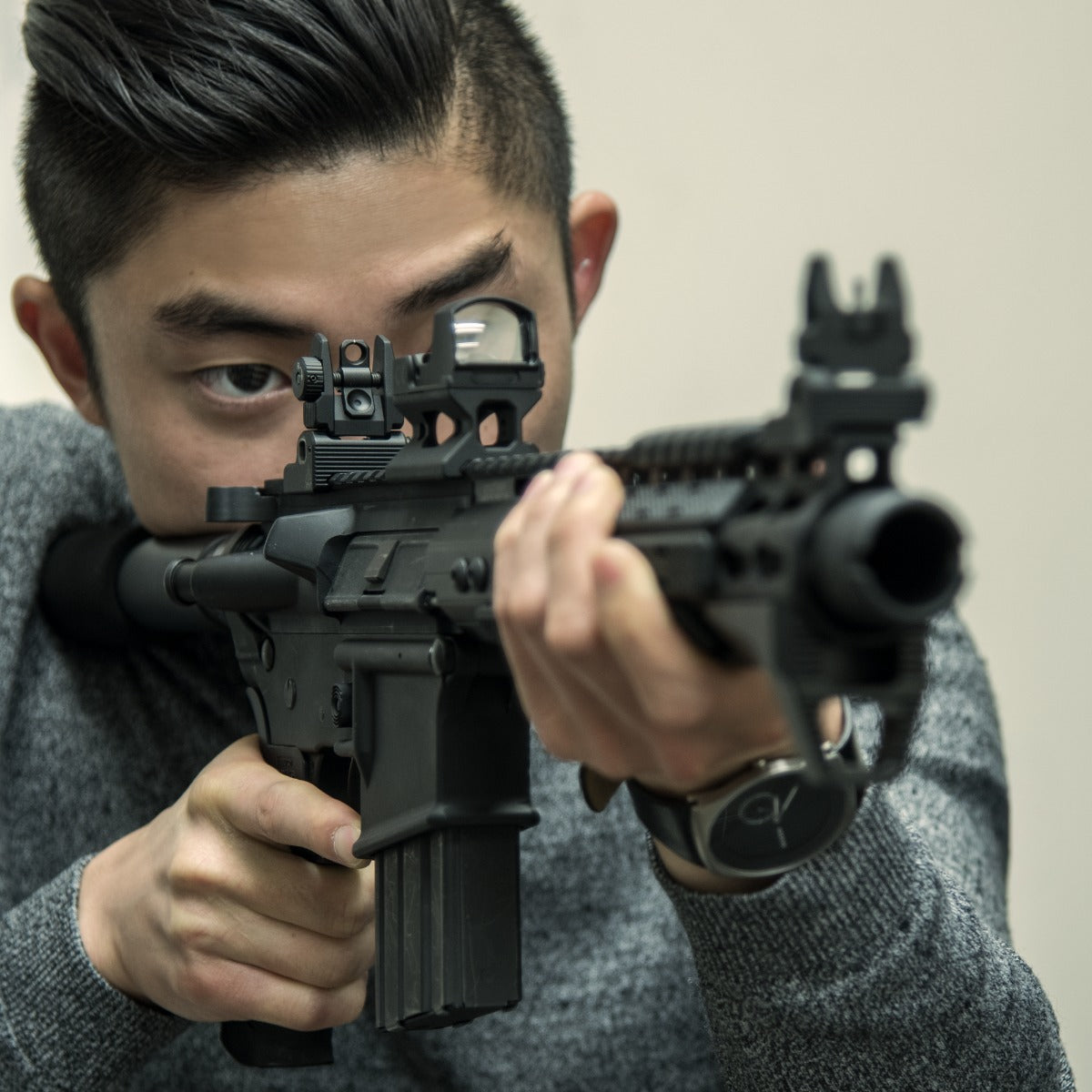 Utg Sport Accu-Sync Ar15 Flip Up Rear Sight