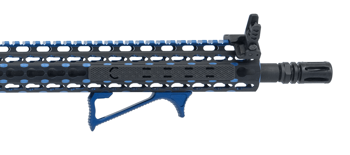 Utg Ultra Slim Angle Foregrip Keymod Blue