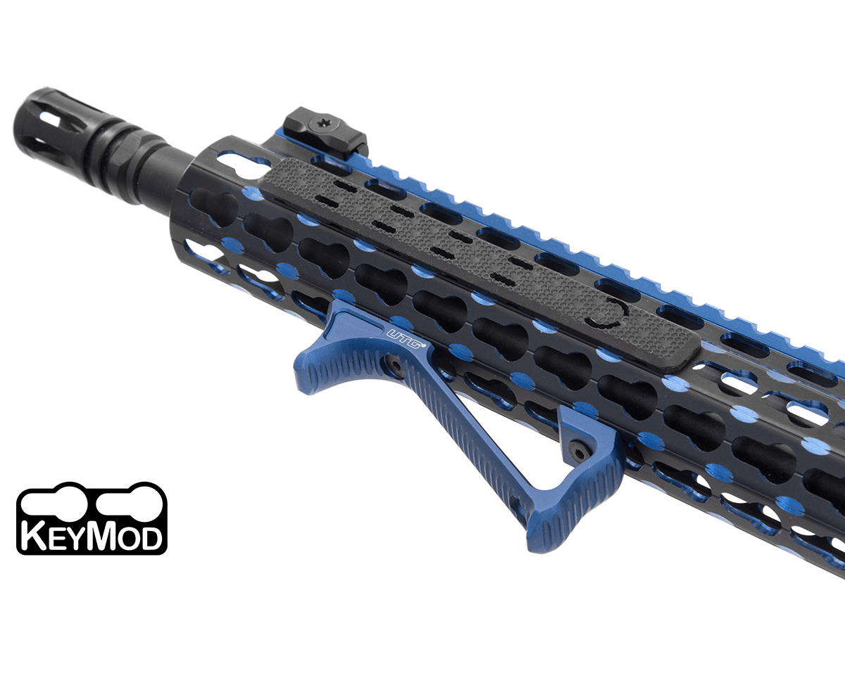 Utg Ultra Slim Angle Foregrip Keymod Blue