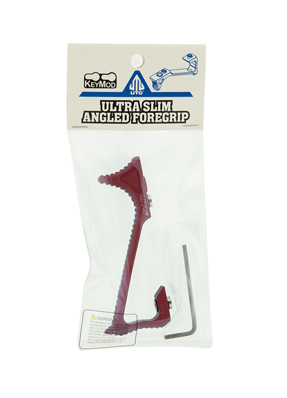 Utg Ultra Slim Angle Foregrip Keymod Red