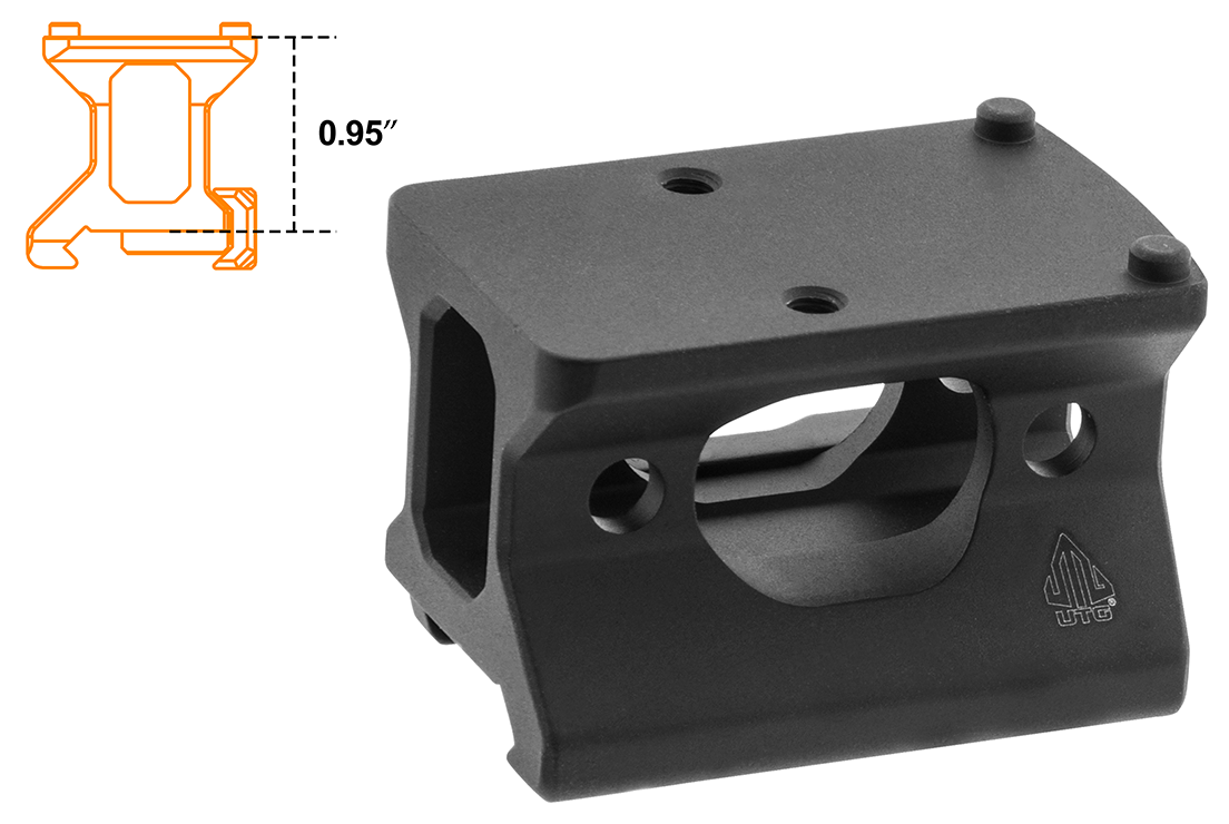 Utg Superslim Lower 1/3 Picatinny Riser Trijicon Rmr