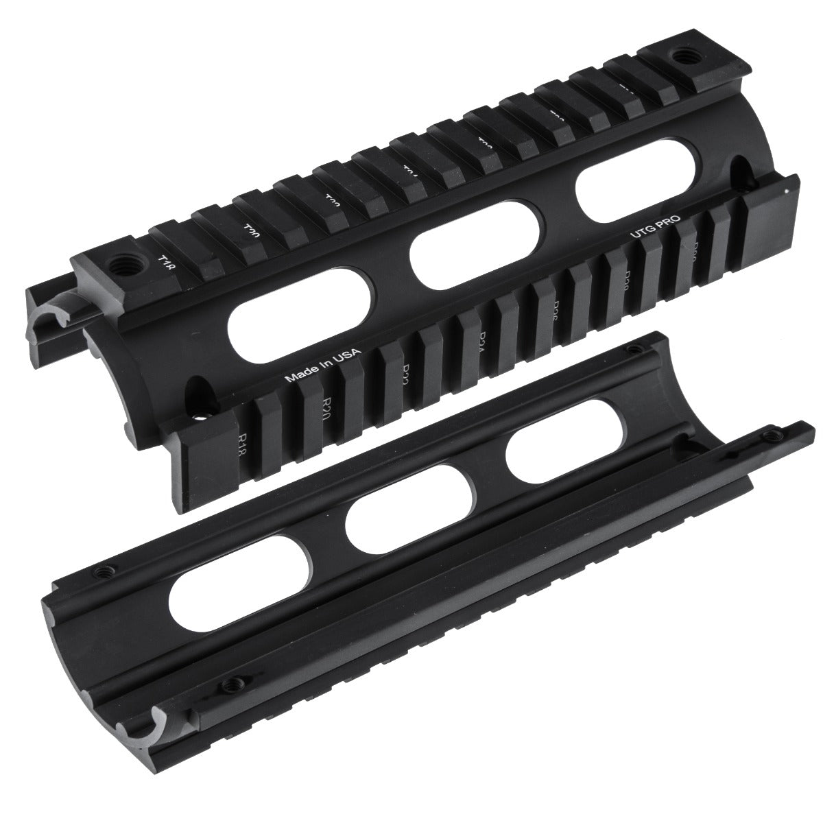 Utg Ar15 C/Length Drop In Quad Rail Black