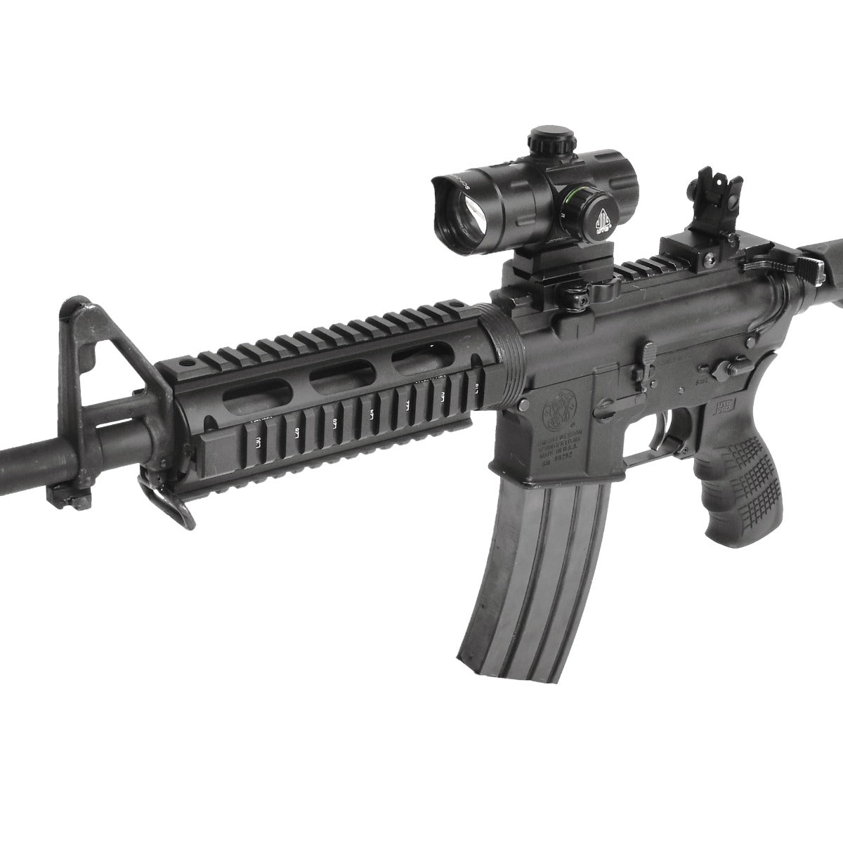 Utg Ar15 C/Length Drop In Quad Rail Black