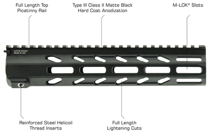 Utg Arwen 10  M-Lok F/Float Handguard