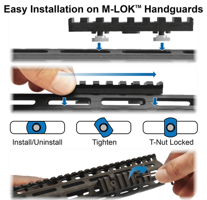 Utg M-Lok 4-Slot Picatinny Rail Section