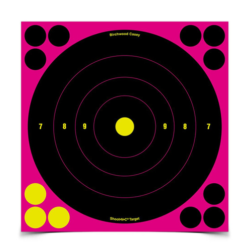 Birchwood Pink Bullseye Targets 6pcs