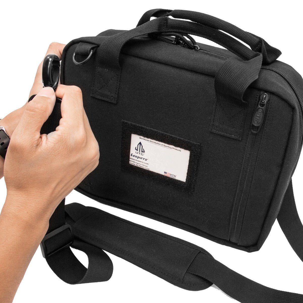 Utg Competition Shooter Double Pistol Case Black