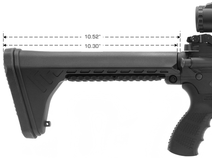 Utg Ar15 Ops Ready S5 Fixed Stock Blk