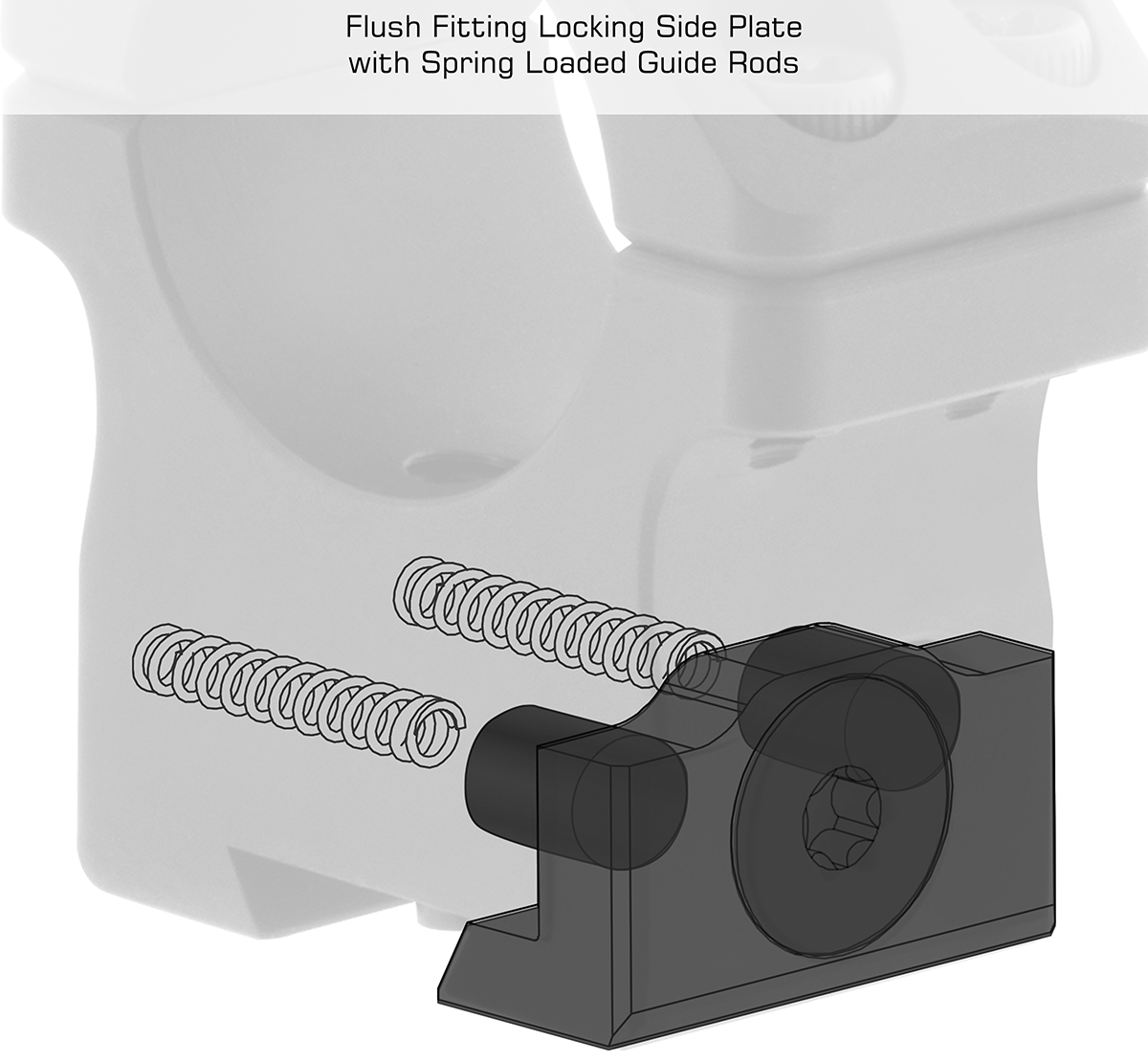 Utg Pro Us 1'' 2pc Picatiny Rings