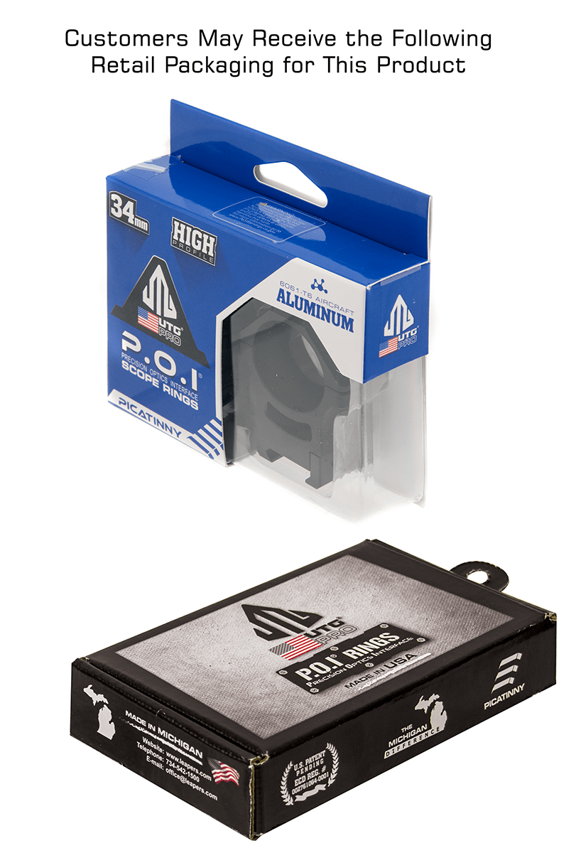 Utg Pro Us 1'' 2pc Picatiny Rings