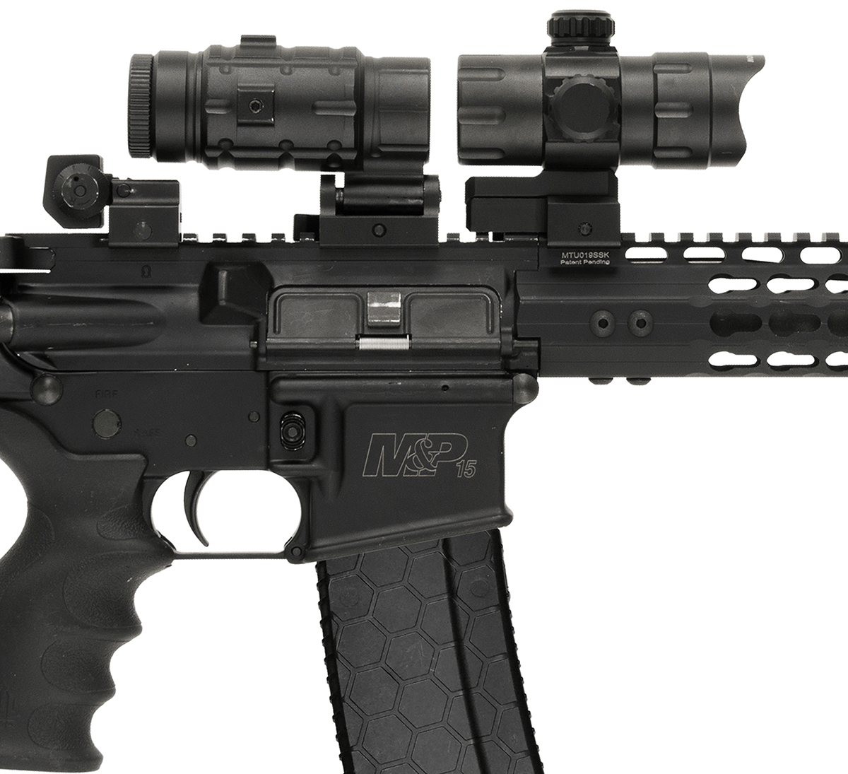 Utg Sporting Type W/E Adjust X3 Magnifier &Flip To Side Qd