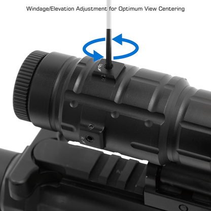 Utg Sporting Type W/E Adjust X3 Magnifier &Flip To Side Qd
