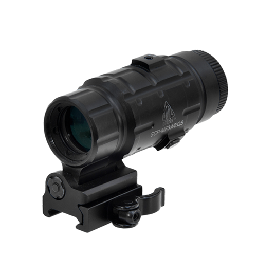 Utg Sporting Type W/E Adjust X3 Magnifier &Flip To Side Qd