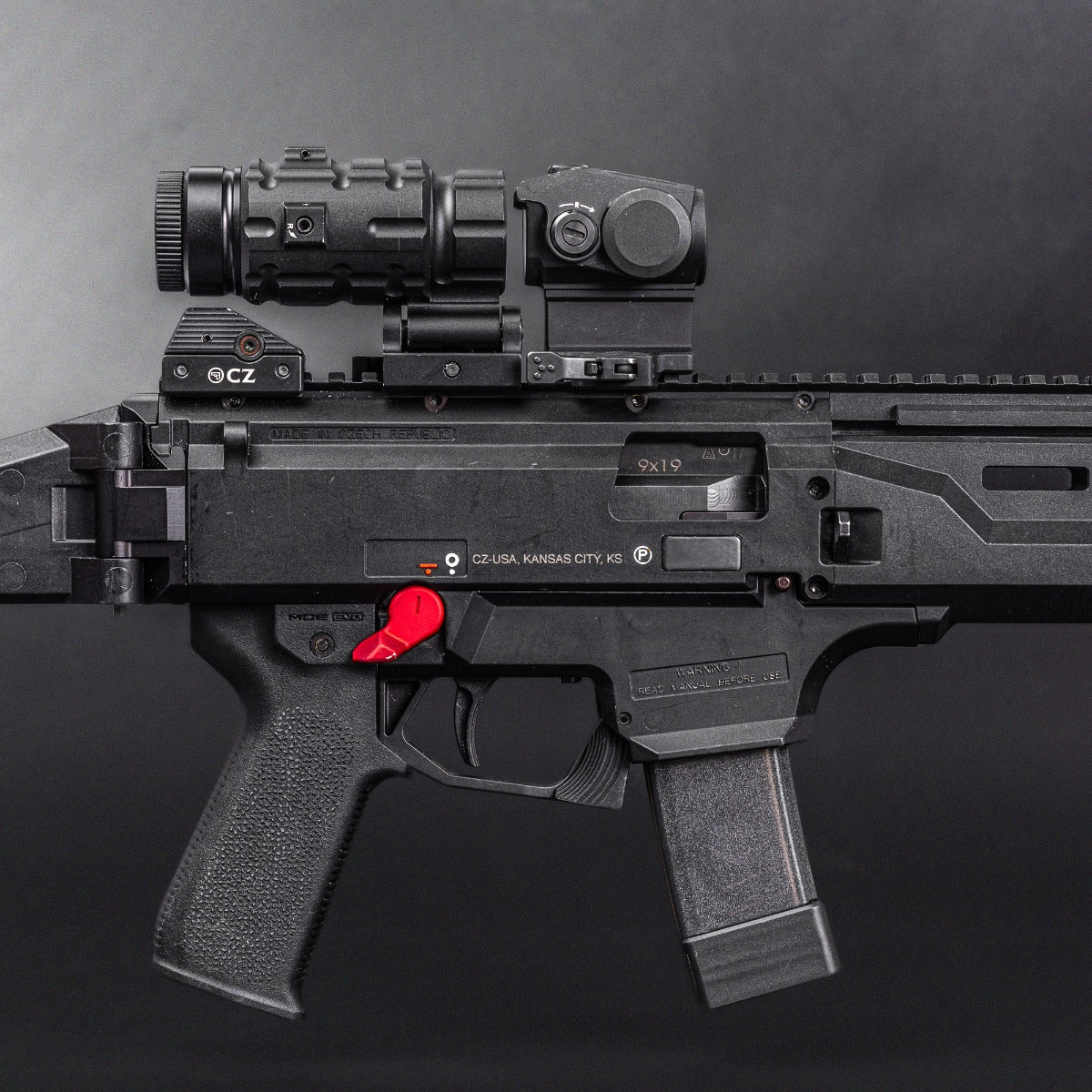 Utg Sporting Type W/E Adjust X3 Magnifier &Flip To Side Qd