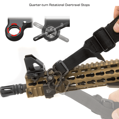 UTG Low-Pro Picatinny-mount Angled QD Sling Swivel Adaptor