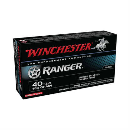 Winchester 40 S&W 180gr Ranger JHP